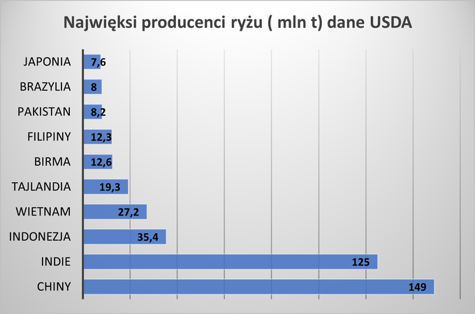 Najwięksi producenci ryżu