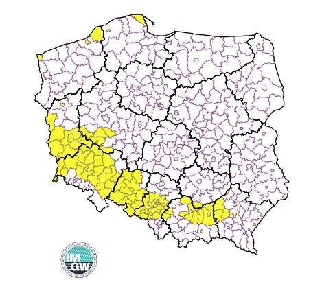 aktualna mapa IMGW Gdzie rolnicy już mogą stosować nawóz azotowy stan na 2202
