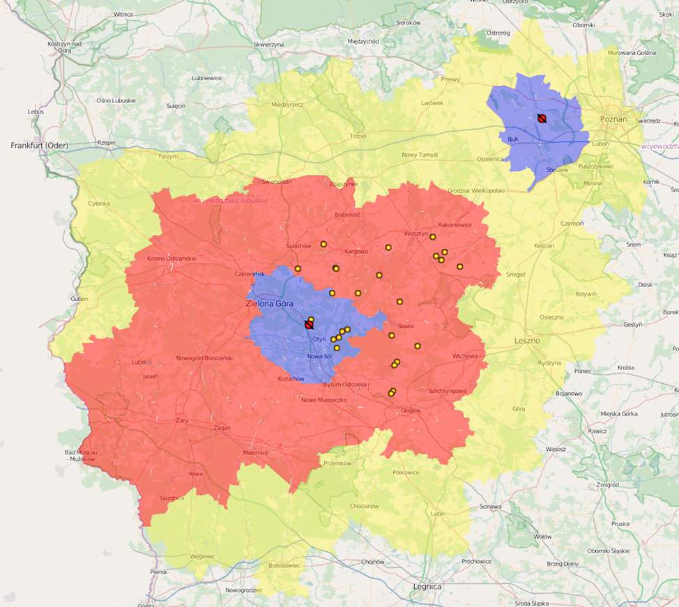 Strefy ASF w województwie lubuskim i nowa niebieska strefa w Wielkopolsce