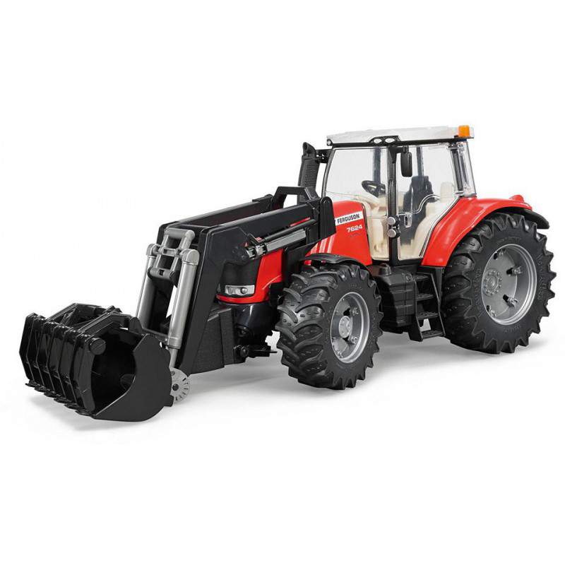 Bruder 3047 - traktor Massey Ferguson 7624 z ładowaczem czołowym. Cena od 144,80 zł