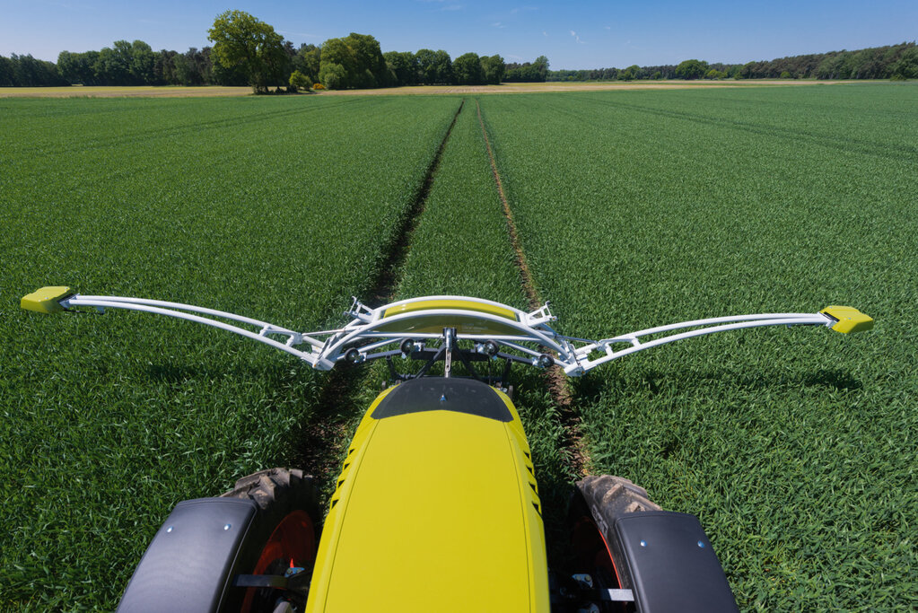 Claas Crop Sensor, który służy do zmiennego nawożenia azotowego w czasie rzeczywistym. 