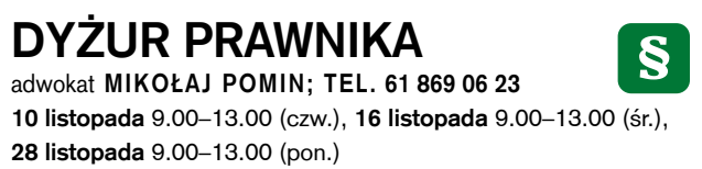 dyżur prawnika adw. mikolaj pomin 