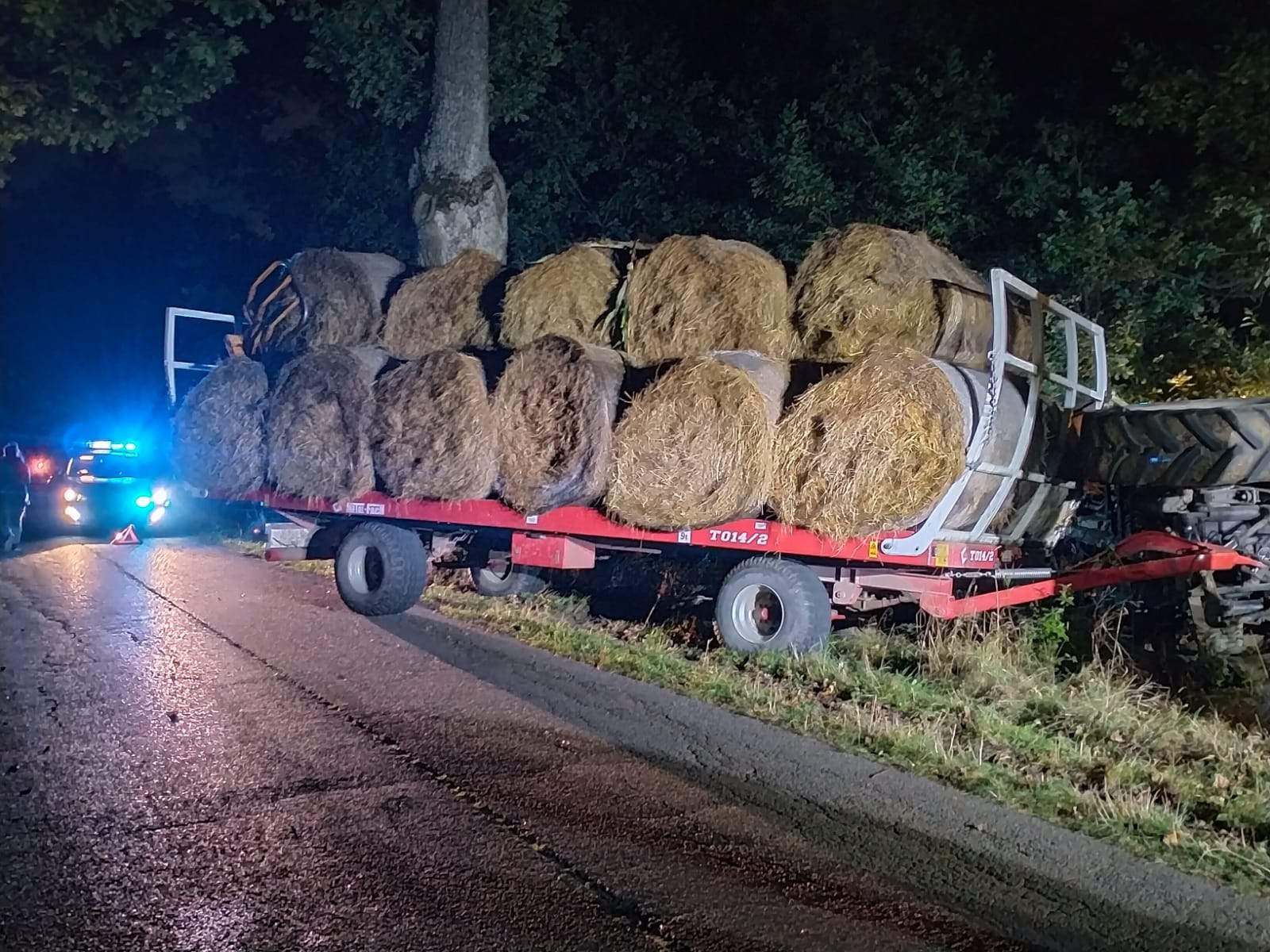 Lidzbark Warmiński: Rolnik wpadł ciągnikiem do rowu pod Ornetą