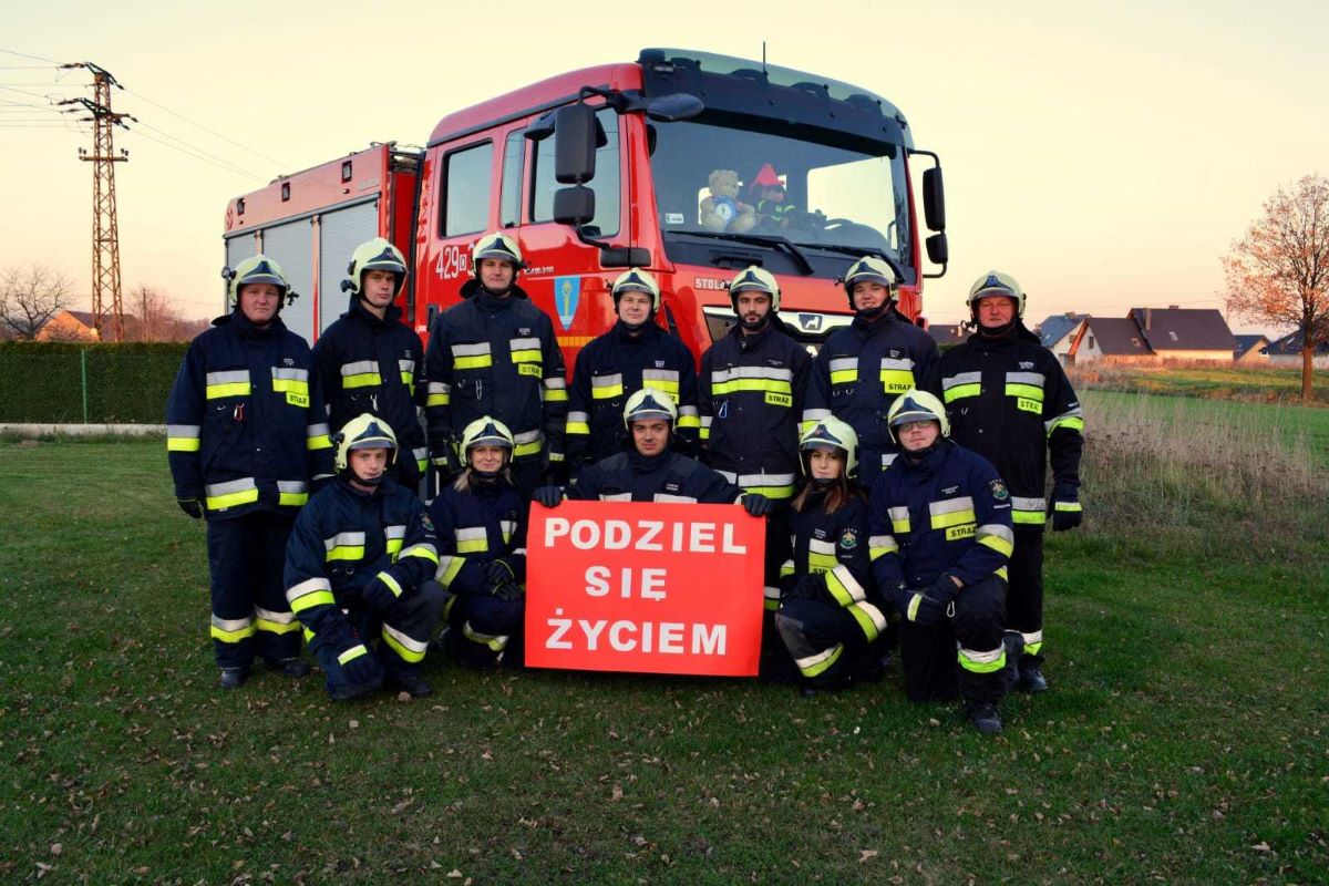 Akcja „Podziel się życiem” dla dzieci chorych na białaczkę OSP Większyce O