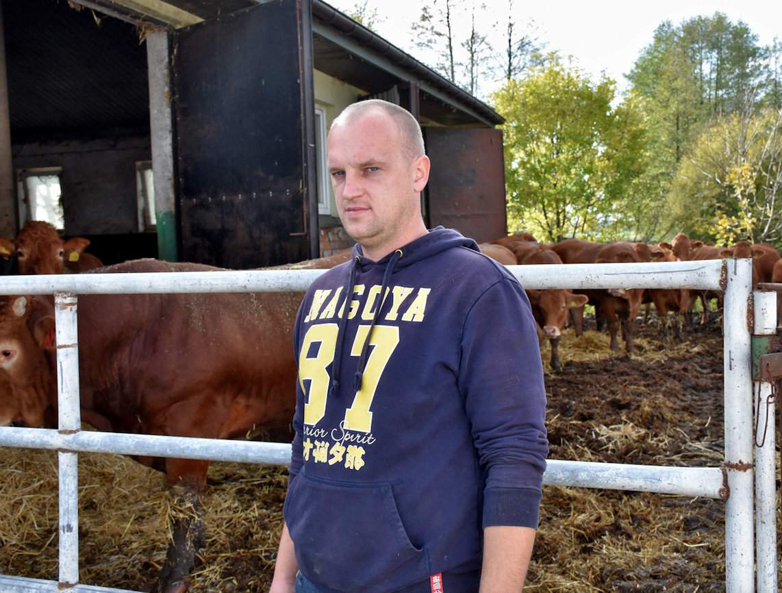 Paweł Goławski (na zdjęciu) gospodaruje z rodzicami Małgorzatą i Krzysztofem we wsi Zarzecz Łukowski (gm. Łuków). 