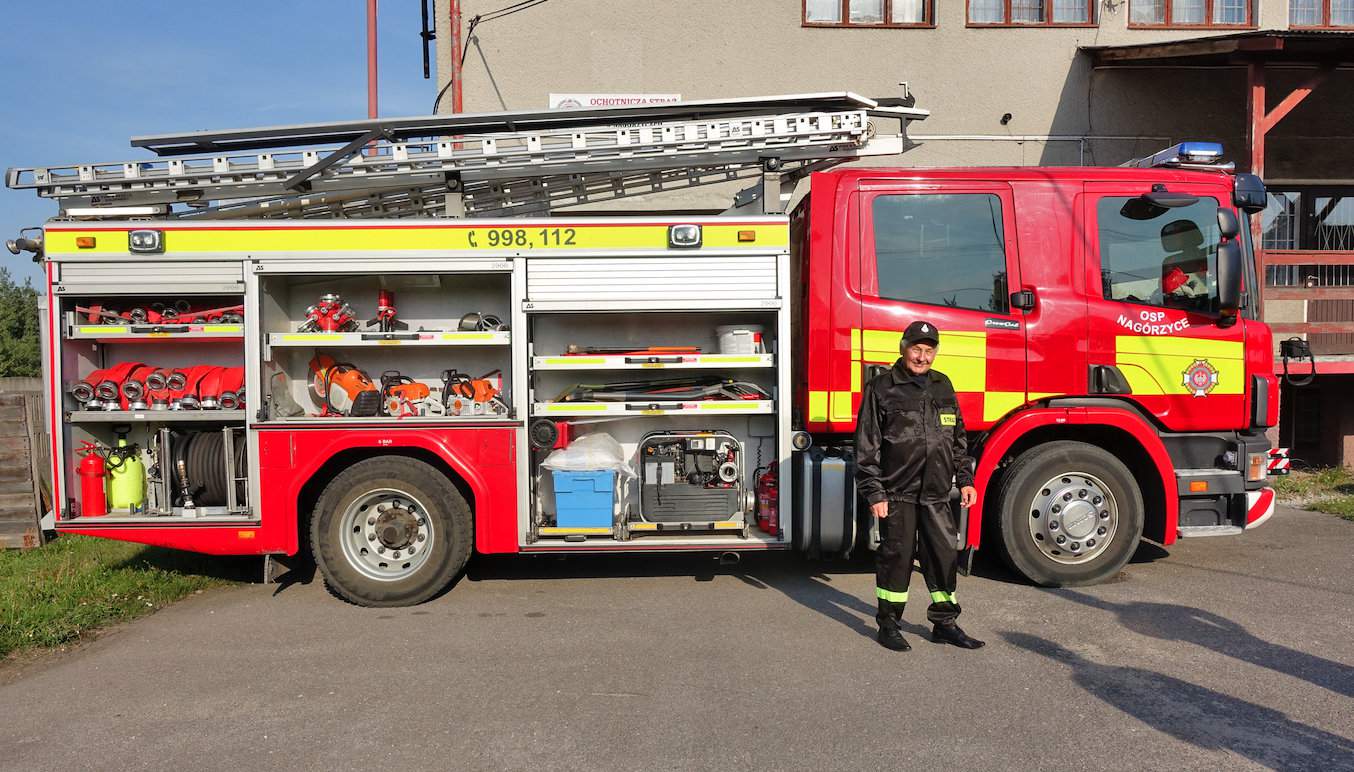 Strażacy dysponują jednym wozem bojowym GCBA Scania z 2013 r.