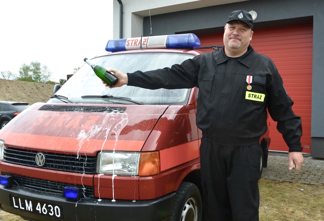 Za kierownicą samochodu będzie zasiadał druh Jacek Iskra