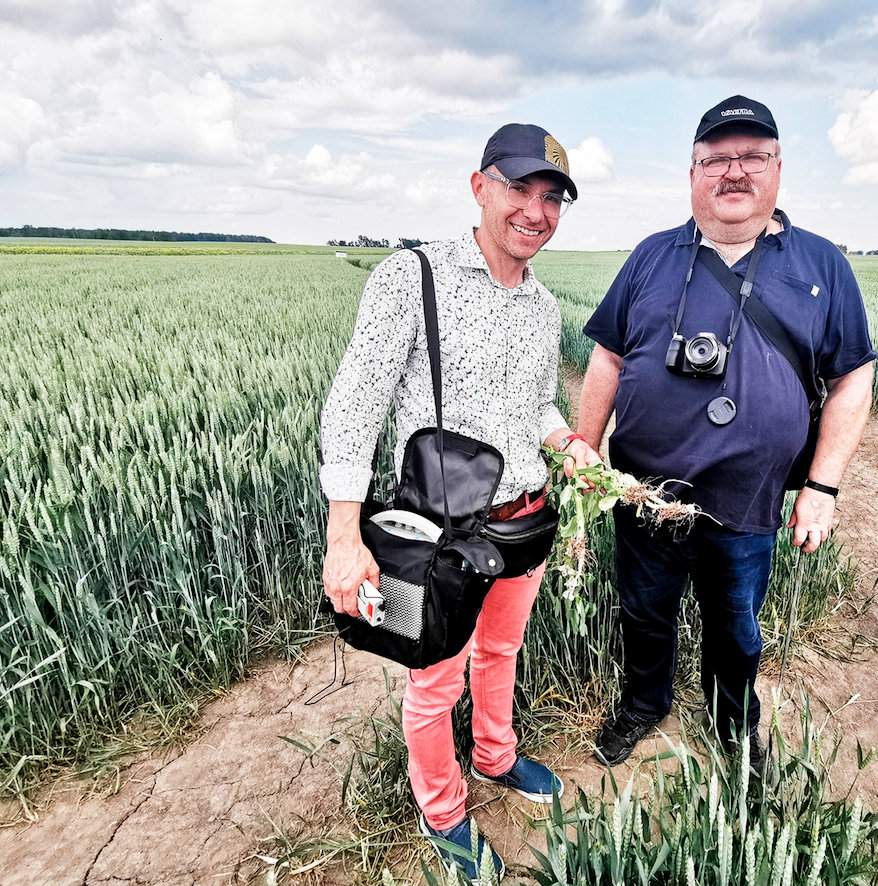 Założyciel i prezes Klastra Agroport, Rafał Banasiak (po lewej) oraz dr hab. Tomasz Piechota z Katedry Agronomii Uniwersytetu Przyrodniczego w Poznaniu