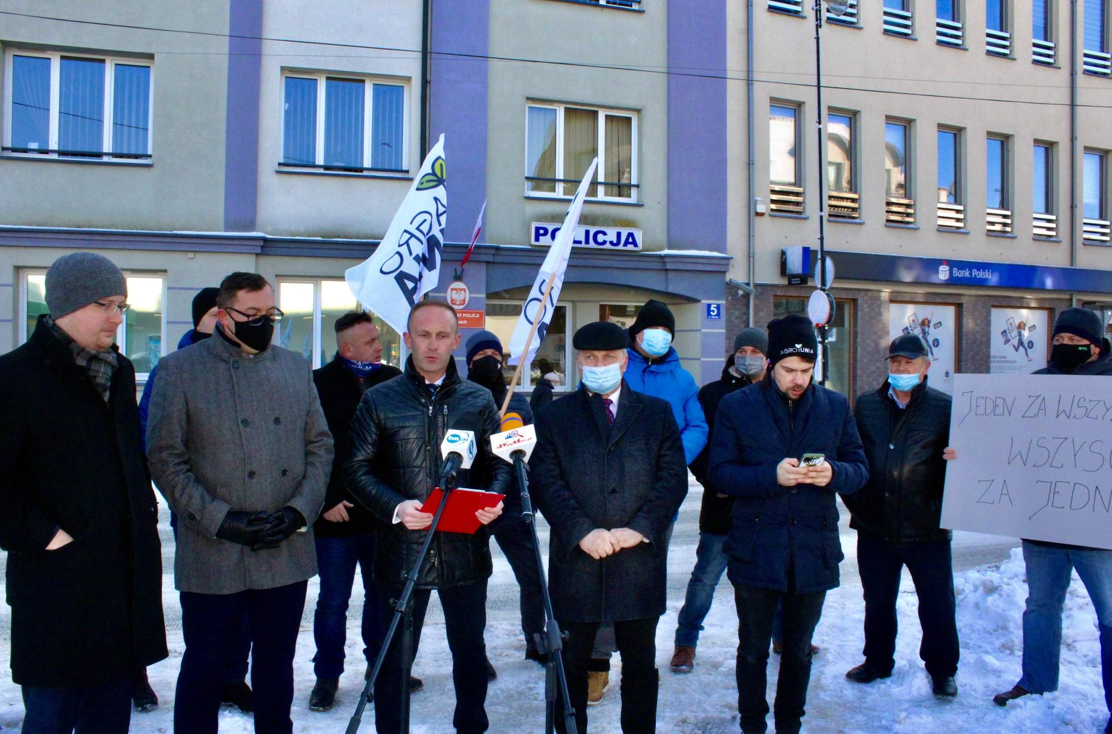 Od lewej: Robert Winnicki, Stefan Krajewski, Stefan Grodzki, Lech Kołakowski, Michał Kołodziejczak, Stanisław Żochowski